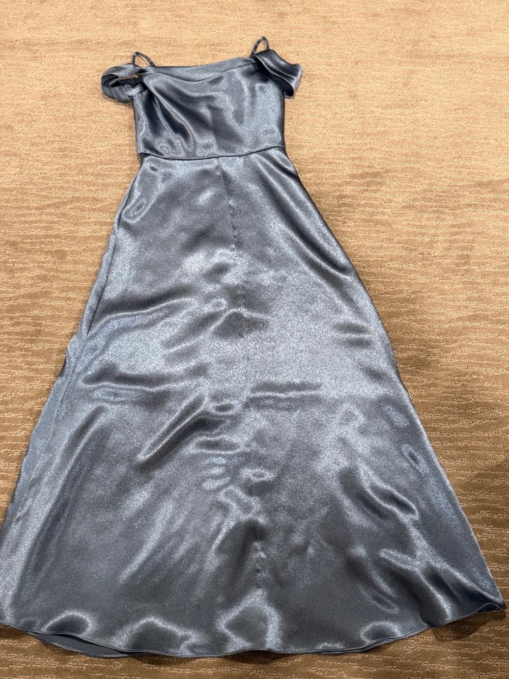 David’s Bridal JR Bridesmaid Blue Dress Size 8